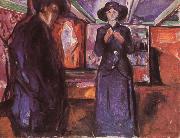 Edvard Munch Female and Male painting